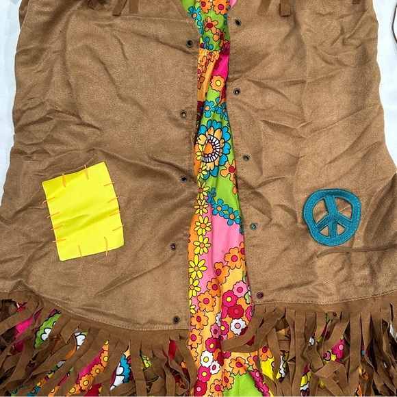 Leg Avenue Love Child (Hippie) 5pc Women's Halloween Cosplay Costume - Picture 7 of 12